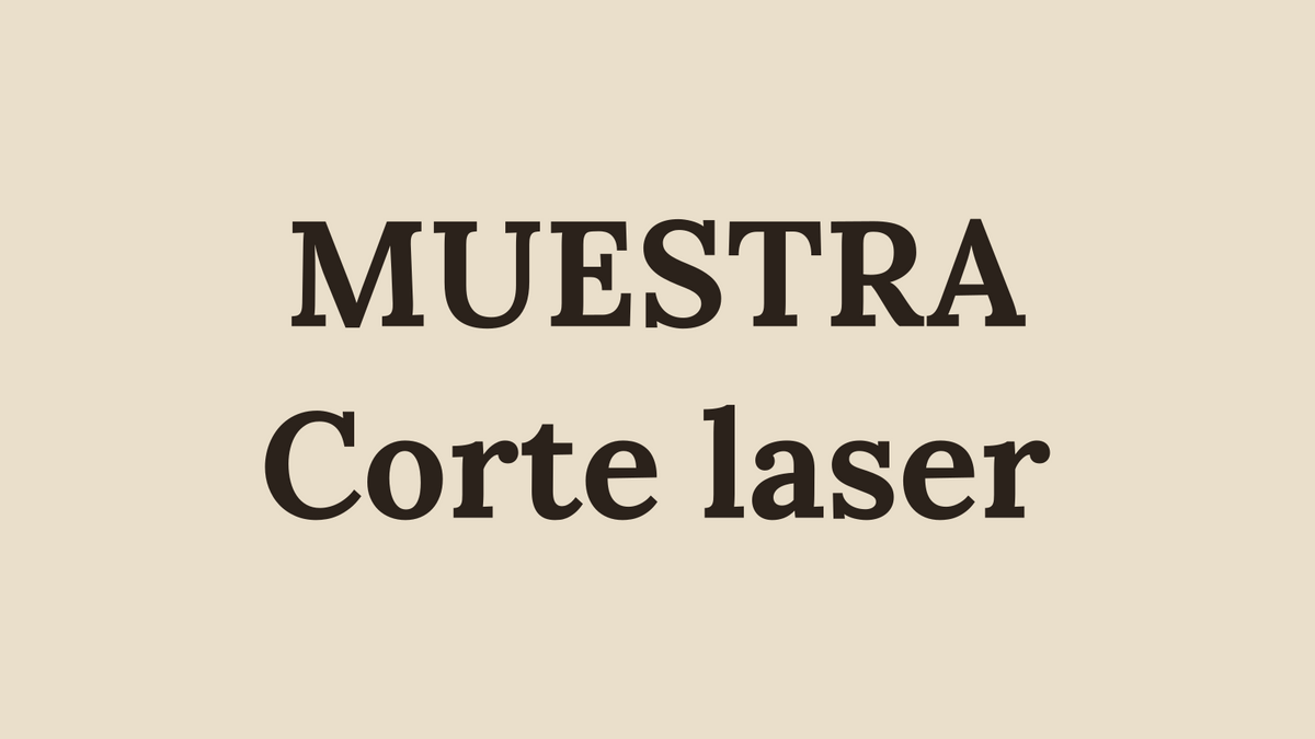 Corte láser (imagen de muestra)