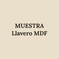 [MUESTRA] Llavero de MDF personalizado con nombre (imagen de muestra)