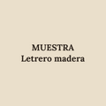 [MUESTRA] Letrero de madera con nombre (imagen de muestra)