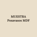 [MUESTRA] Set de 6 posavasos de MDF grabados (imagen de muestra)