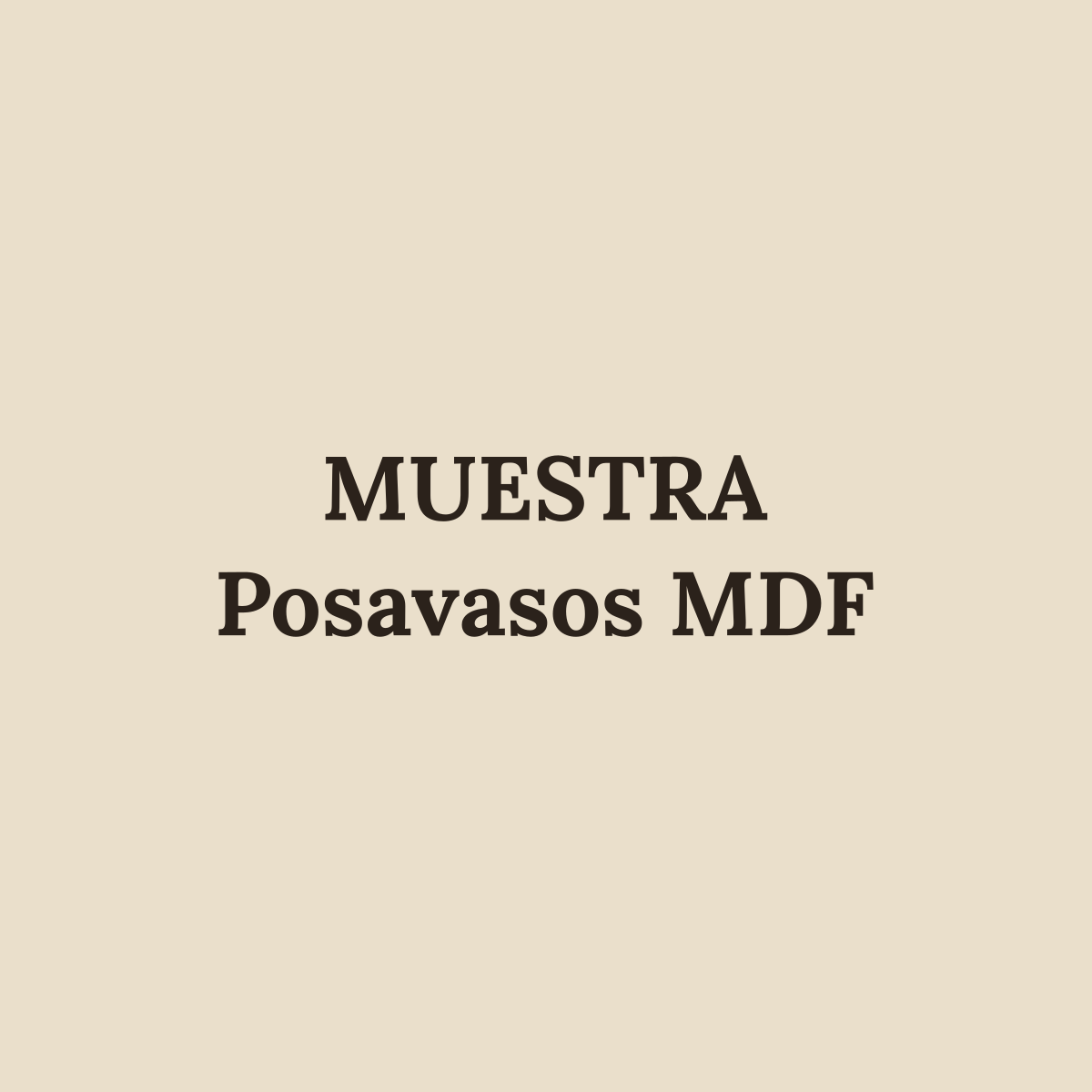 [MUESTRA] Set de 6 posavasos de MDF grabados (imagen de muestra)