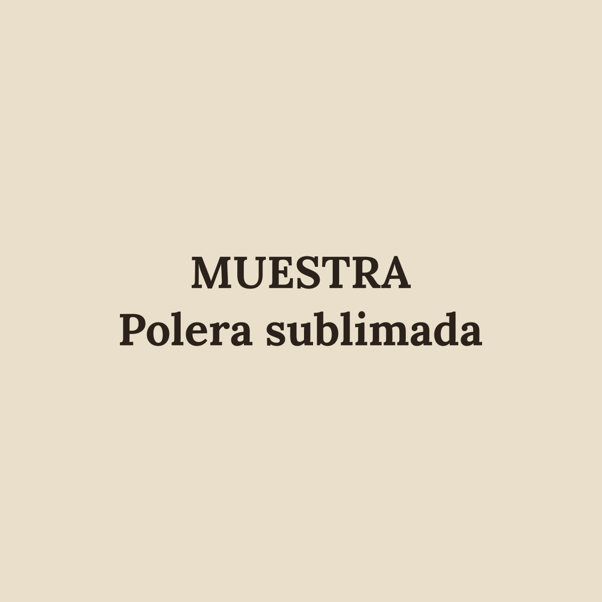 [MUESTRA] Polera sublimada personalizada (imagen de muestra)